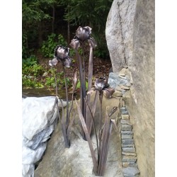 Садово-паркова скульптура з металу "Іриси"